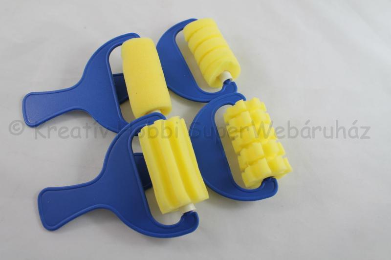 Szivacsecset hengeres, 4 db-os készlet