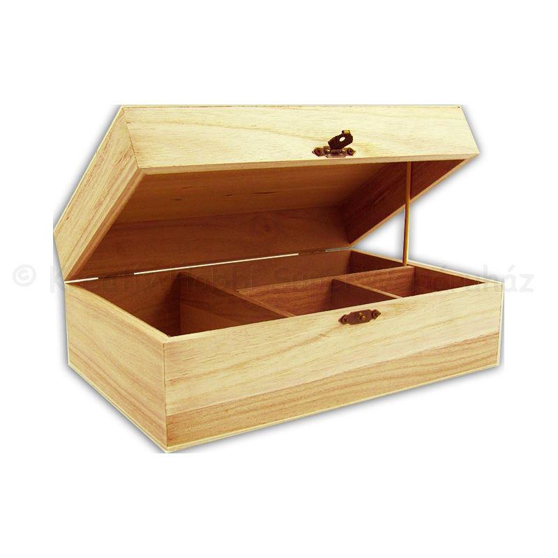 Teafiltertartó 2+2 rekeszes 23 x 15 x 9 cm