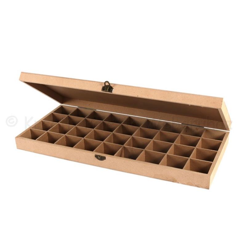 Teafiltertartó 36 rekeszes  48 x 21,5 x 5,2 cm