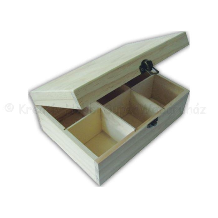 Teafiltertartó 6 rekeszes 23 x 16 x 9 cm