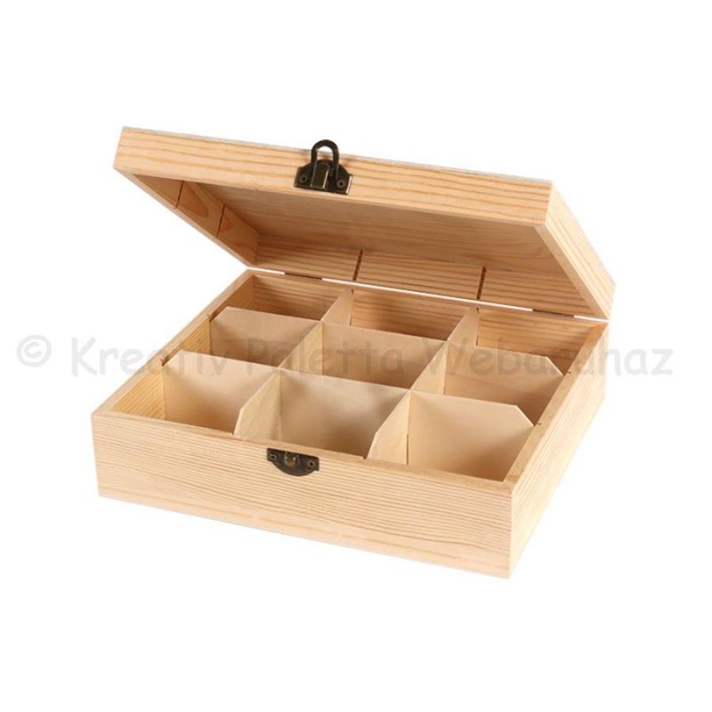 Teafiltertartó 9 rekeszes 22 x 19 x 7 cm