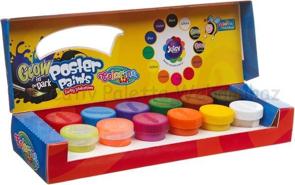 Tempera készlet  10 + 2 fluoreszkáló x 20 ml - Colorino