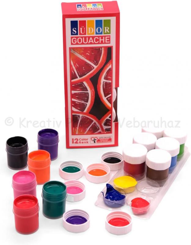 Tempera készlet 12 x 15 ml - Südor
