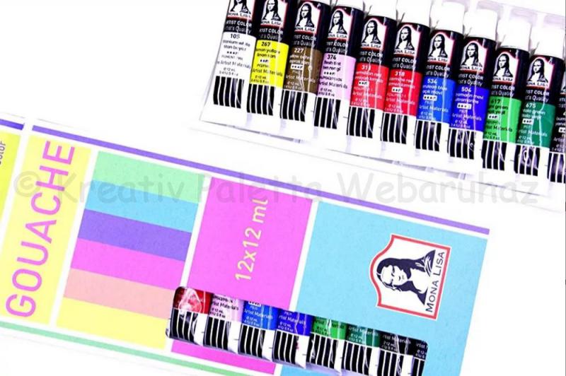 Tempera készlet tubusos 12 x 12 ml - Mona Lisa