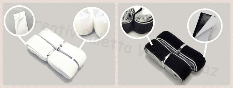 Tépőzár csík öntapadós 1 m