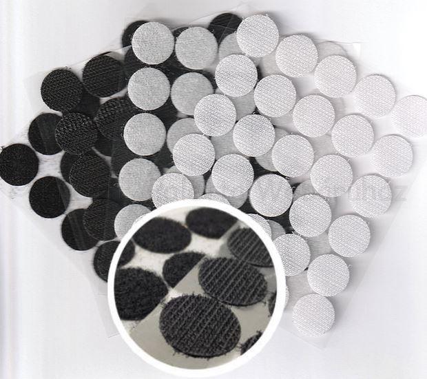 Tépőzár korong öntapadós 2 cm, 10 pár