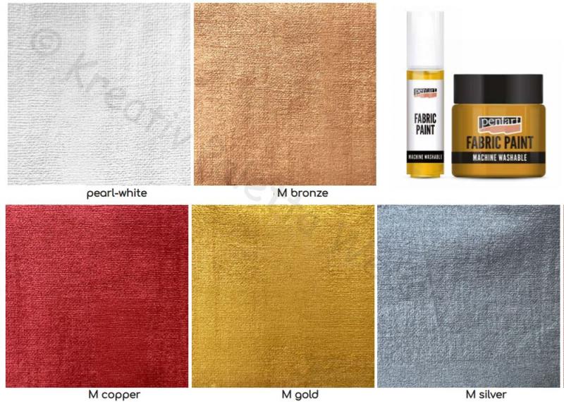 Textilfesték 50 ml METÁL SZÍNEK