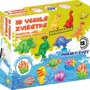 3D hűtőmágnes készítő készlet - tenger világa