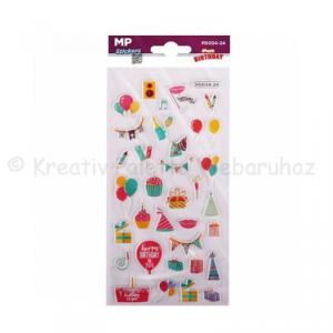 3D öntapadó matrica - születésnap