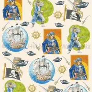 3D papír A4 - kalózok