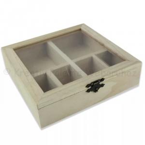 6 rekeszes doboz 16 x 16 x 4 cm
