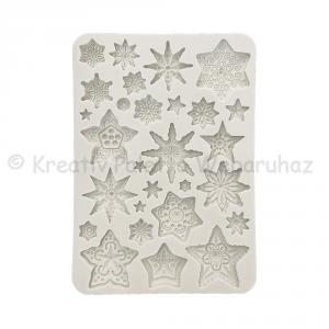 A5 Szilikon öntőforma - Gear up for Christmas stars