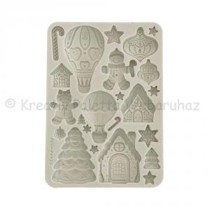 A5 szilikon öntőforma - karácsonyi mézeskalácsok