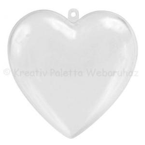 Akril szív 8 cm