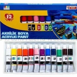 Akrilfesték készlet 12 x 9 ml - MyDido