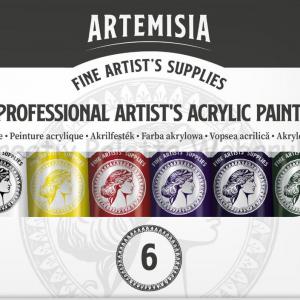 Akrilfesték szett 6 x 20 ml - Artemisia