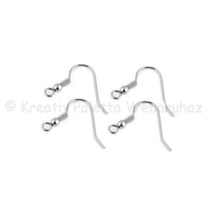 Beakasztós, golyós fülbevaló alap 4 db/cs