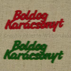 Boldog karácsonyt filcfelirat 2 db/cs
