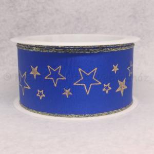 Csillag mintás drótos ripsz szalag 40 mm, 3 m