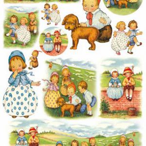 Dekupázs papír 50x70 - sweet baby