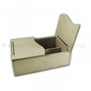 Ékszerdoboz, osztott 12,5 x 18 x 6 cm