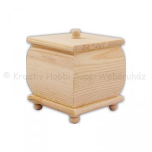 Ékszertartó lábakkal  8 x 8 x 8,5 cm