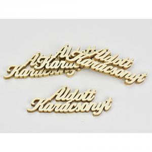 Fa felirat - Áldott Karácsonyt 10 cm