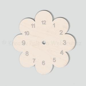 Fa óralap virág, arab számokkal