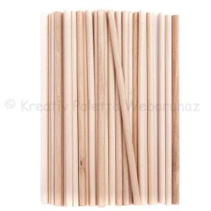 Fa pálcika 15 cm, 25 db - natúr