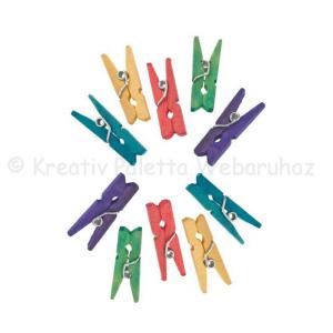 Facsipesz 2,5 cm, 10 db - színes