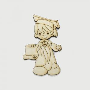 Fafigura - ballagó fiú 10 cm