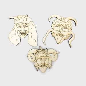 Fafigura -  busók 3 db