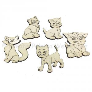 Fafigura - cicák 5 db