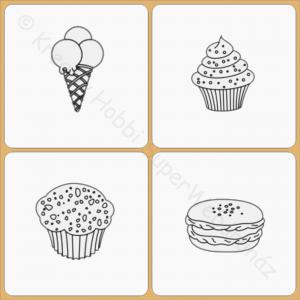 Fafigura - ételek, többféle