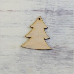 Fafigura - karácsonyfa díszek 5 cm - fenyő