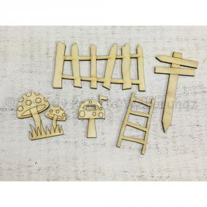 Fafigura - manó kert 5 részes