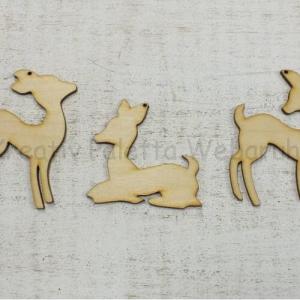 Fafigura - őzikék 3 db