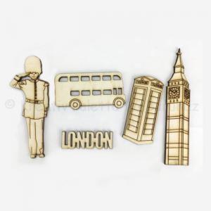 Fafigura - utazás London 5 db