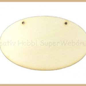 Falap - ovális 2 fúrt lyukkal 12 x 6 cm