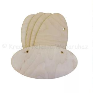 Falap - ovális 2 fúrt lyukkal 20 x 10 cm