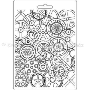 Felületmintázó- textúra lap, A5 - fogaskerekek