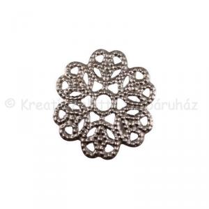 Fém díszítőelem - kerek csipke 2 cm
