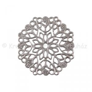 Fém díszítőelem - - kerek csipke 2,3 cm