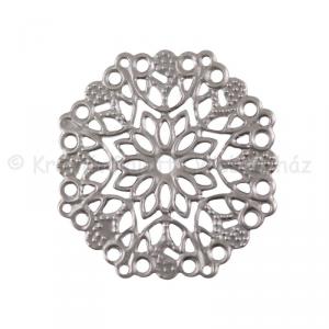 Fém díszítőelem - kerek csipke 3,5 cm