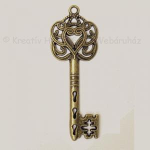 Fém díszítőelem - kulcs antik 6 x 2 cm