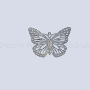 Fém díszítőelem - pillangó 2 x 3 cm