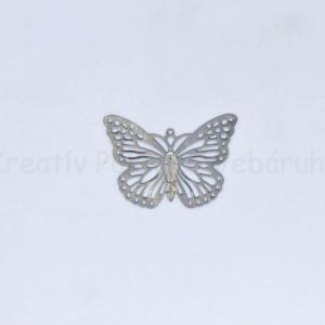 Fém díszítőelem - pillangó 2,7 x 4 cm