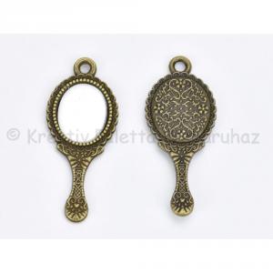 Fém díszítőelem - tükör 1,4 x 3,3 cm