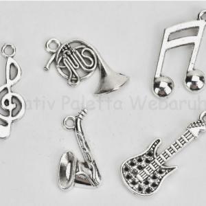 Fém medál - hangszerek 5 db