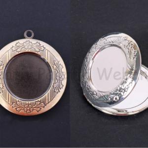 Fém medál kerek nyitható, 33 mm